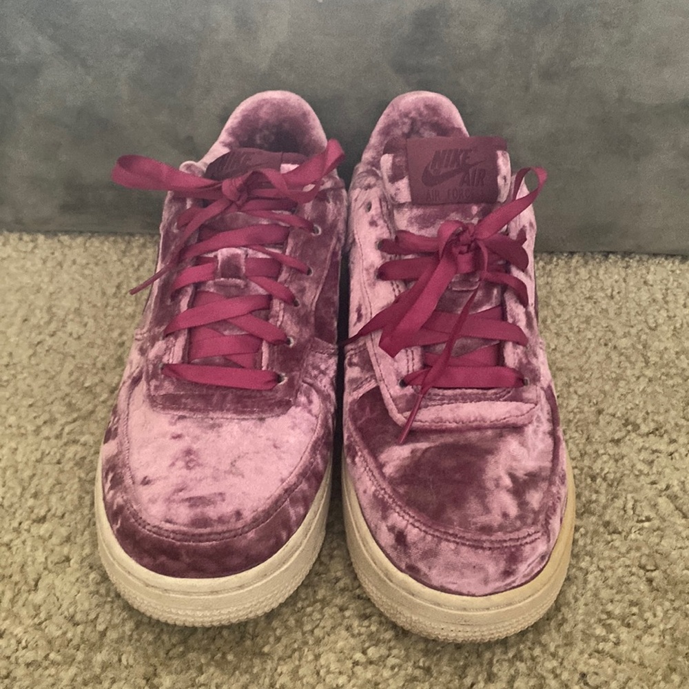Pink Velvet Airforce 1s